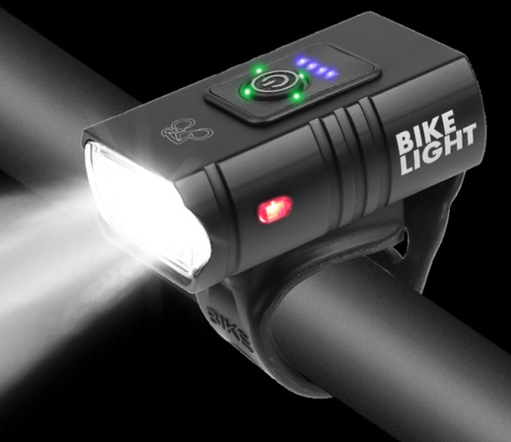 Outdoor Cycling Lights – Electric Bicycle Headlights with Red Warning Light