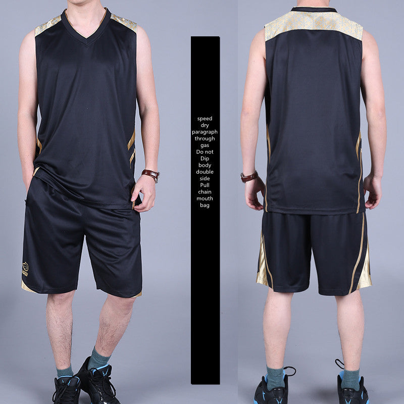 Men’s Basketball Sports Suit – Summer Sleeveless Vest & Shorts