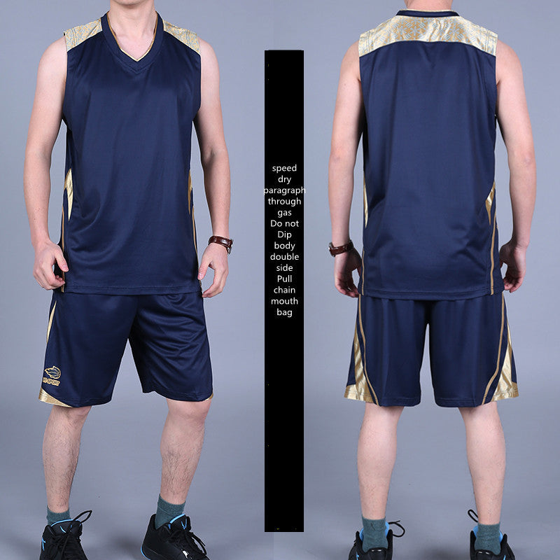Men’s Basketball Sports Suit – Summer Sleeveless Vest & Shorts