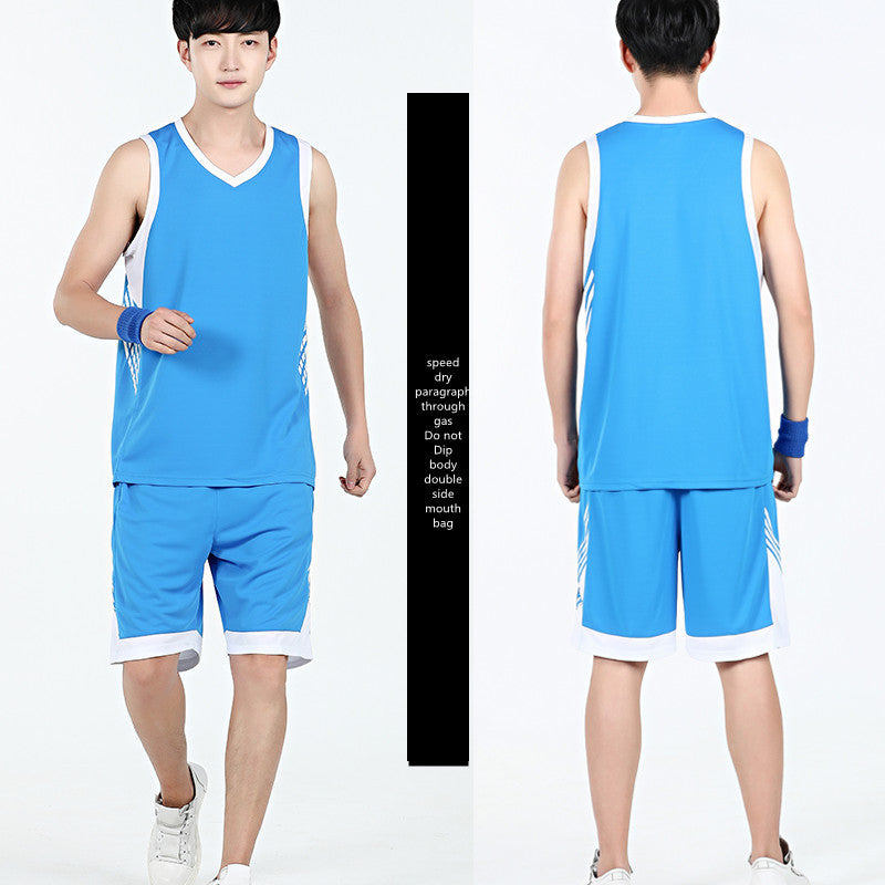Men’s Basketball Sports Suit – Summer Sleeveless Vest & Shorts