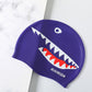 printed silicone swimming cap