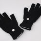 Black Fingertip Colorful Glowing Gloves