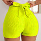 Jacquard Yoga Bubble Pants Women's Sports Shorts