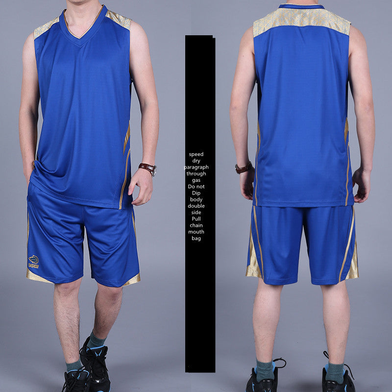 Men’s Basketball Sports Suit – Summer Sleeveless Vest & Shorts