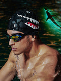 printed silicone swimming cap