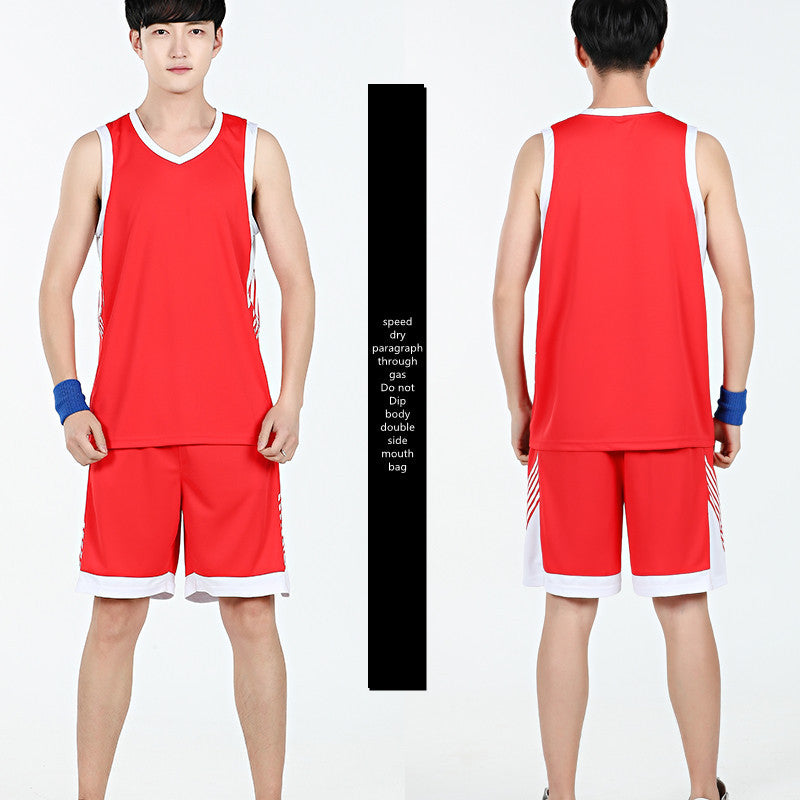Men’s Basketball Sports Suit – Summer Sleeveless Vest & Shorts