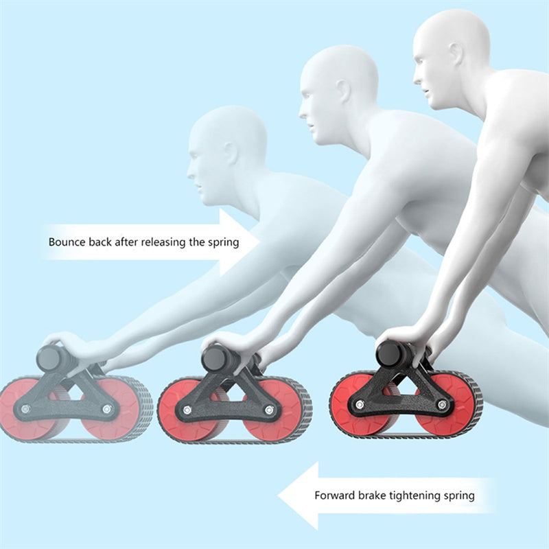 Double Wheel Ab Roller – Automatic Rebound Core Trainer