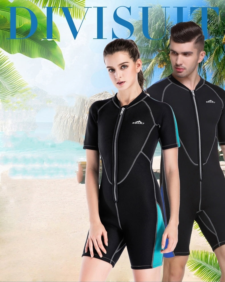 Men’s & Women’s Neoprene Wetsuit – Short Sleeve One-Piece