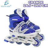 Adjustable Inline Skates 6 Wheels With Protective Kit For Kids Size L