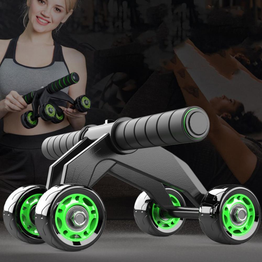 Four-Wheel Abdominal Roller – Home Fitness Equipment