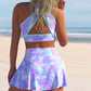 large print conservative swimwear skirt