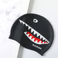 printed silicone swimming cap