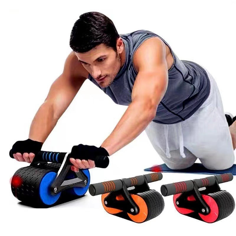 Double Wheel Ab Roller – Automatic Rebound Core Trainer