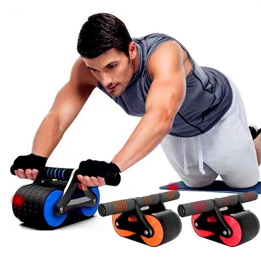 Double Wheel Ab Roller – Automatic Rebound Core Trainer