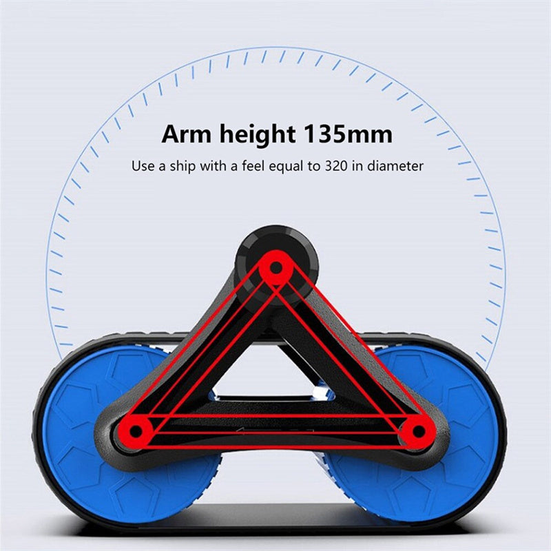 Double Wheel Ab Roller – Automatic Rebound Core Trainer
