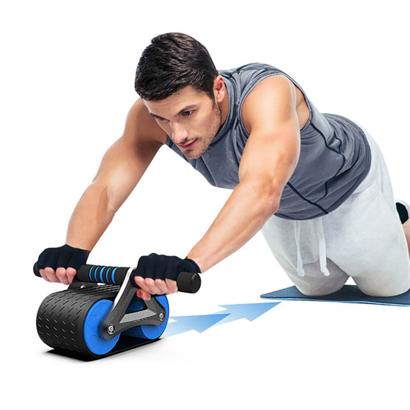 Double Wheel Ab Roller – Automatic Rebound Core Trainer