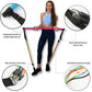 Portable Yoga Pilates Bar with Resistance Bands – Home Workout Trainer
