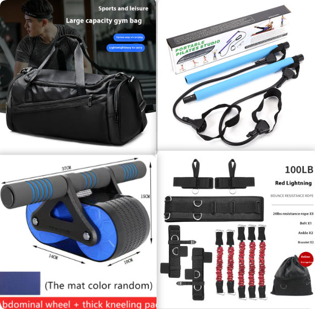 Double Wheel Ab Roller – Automatic Rebound Core Trainer