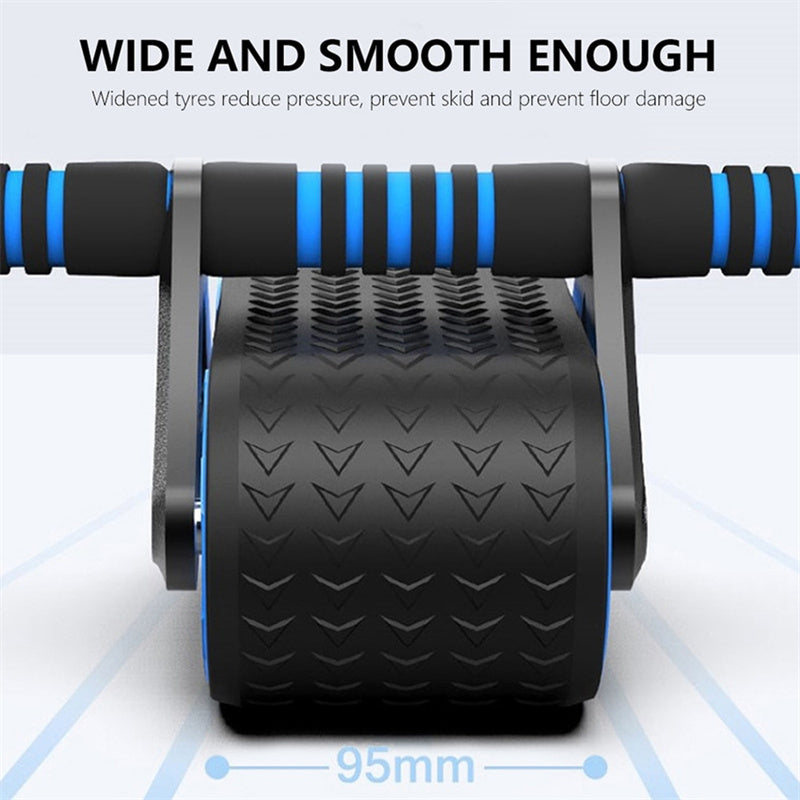 Double Wheel Ab Roller – Automatic Rebound Core Trainer