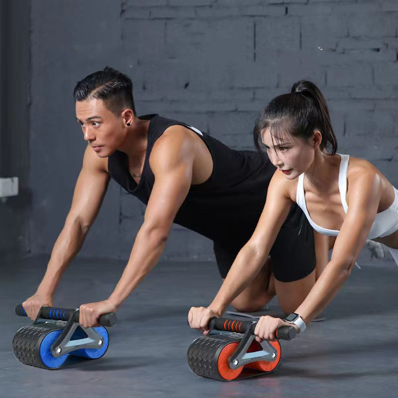 Double Wheel Ab Roller – Automatic Rebound Core Trainer