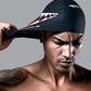 printed silicone swimming cap