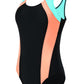 womens black one-piece swimsuit