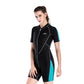 Mens & Womens Neoprene Short Sleeve Wetsuit  One Piece Swim & Surf