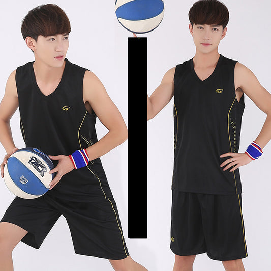 Men’s Basketball Sports Suit – Summer Sleeveless Vest & Shorts