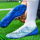 New Breathable Sports High-top Firm Ground Soccer Shoes