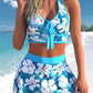large print conservative swimwear skirt