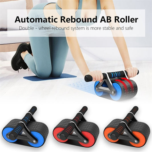 Double Wheel Ab Roller – Automatic Rebound Core Trainer