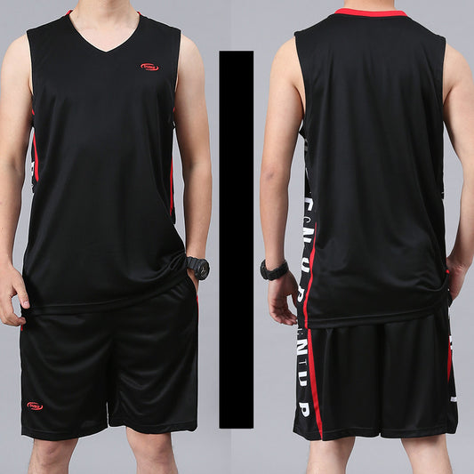 Men’s Basketball Sports Suit – Summer Sleeveless Vest & Shorts